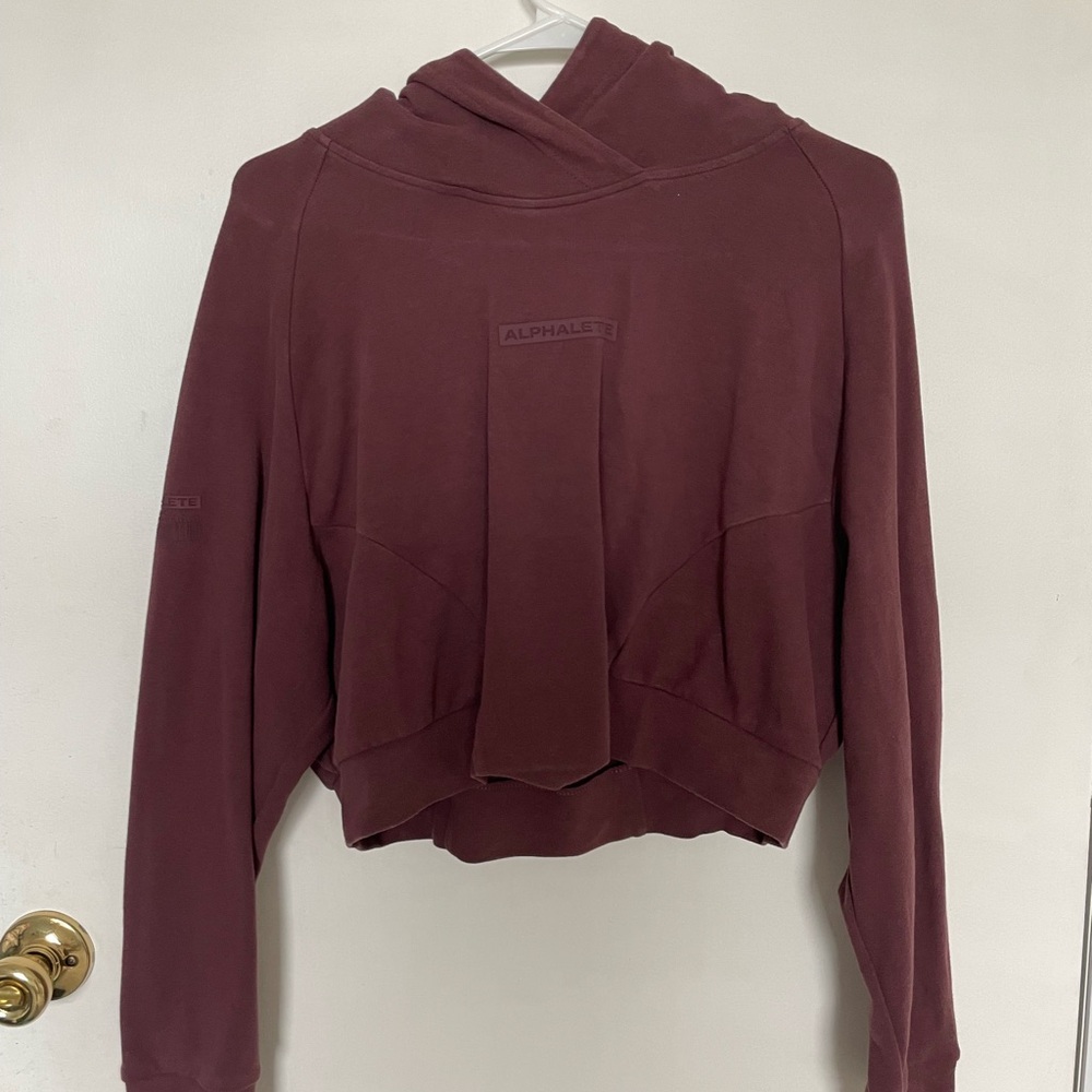 Alphalete Identity Women's Wine Cropped Hoodie
